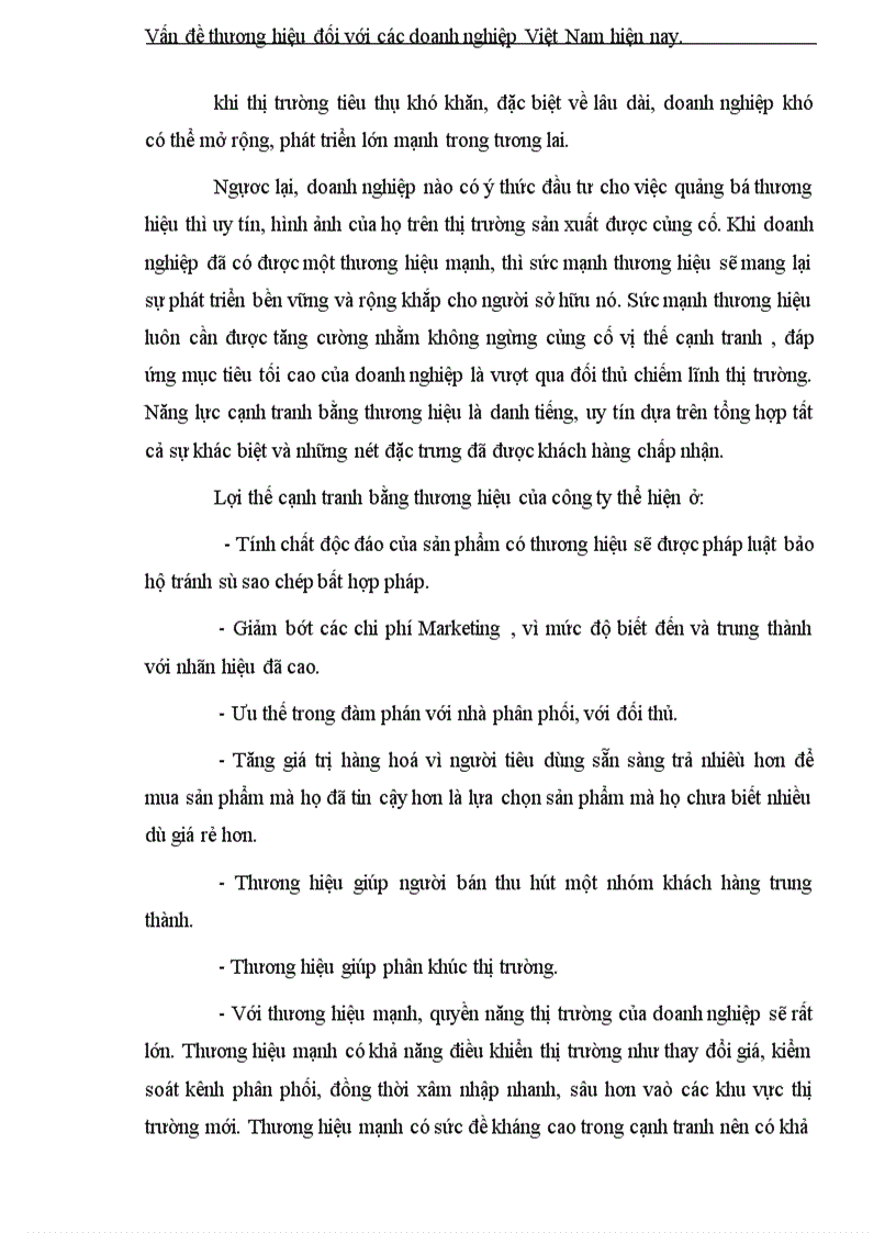 image for page Vấn đề thương hiệu đối với các doanh nghiệp Việt Nam hiện nay