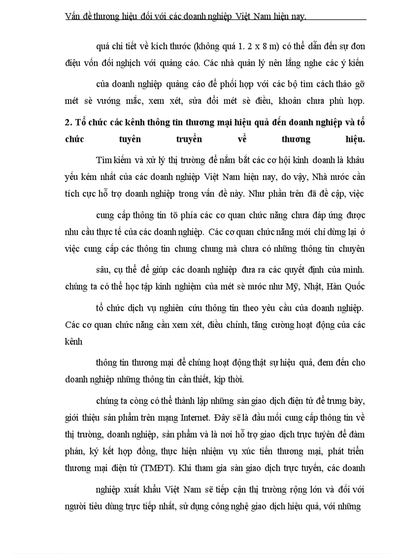 image for page Vấn đề thương hiệu đối với các doanh nghiệp Việt Nam hiện nay