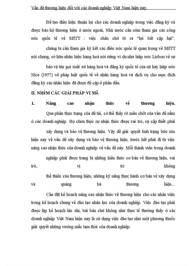 image for page Vấn đề thương hiệu đối với các doanh nghiệp Việt Nam hiện nay