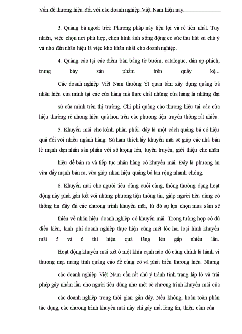 image for page Vấn đề thương hiệu đối với các doanh nghiệp Việt Nam hiện nay