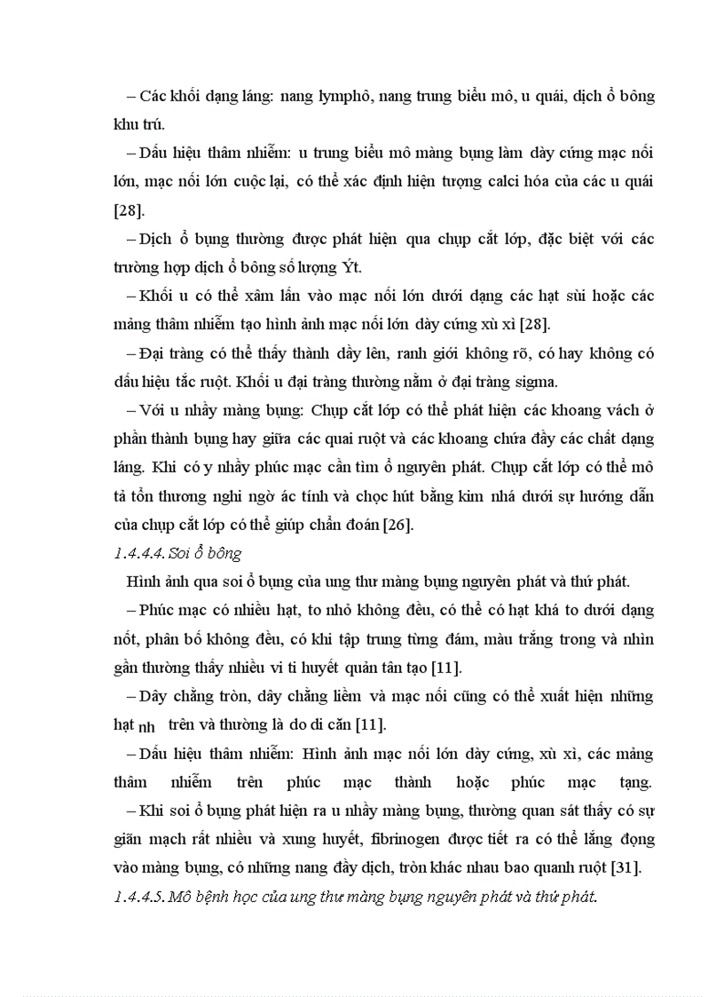 image for page Ung thư màng bụng nguyên phát và thứ phát