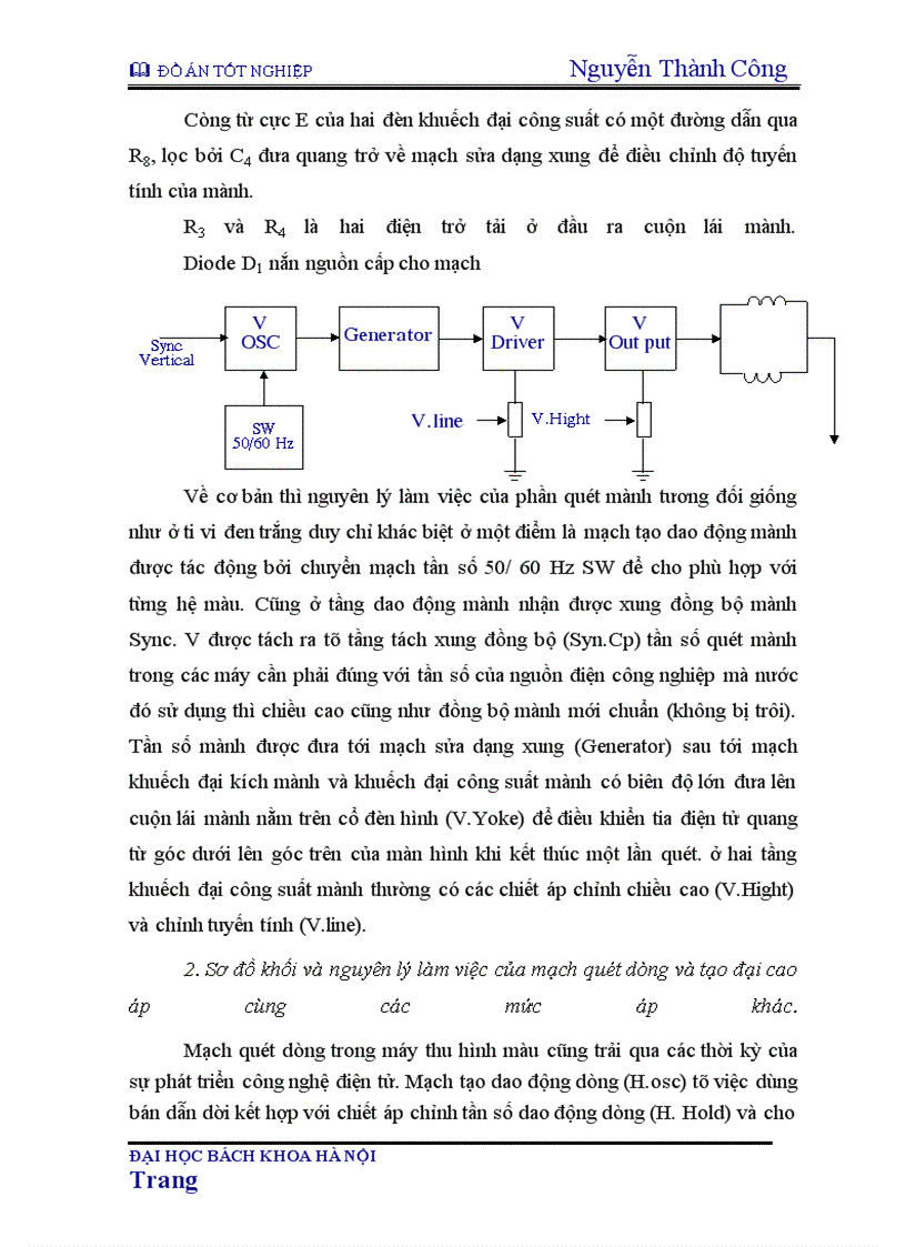 image for page Nguyên lý máy thu hình màu JVC model 1490M