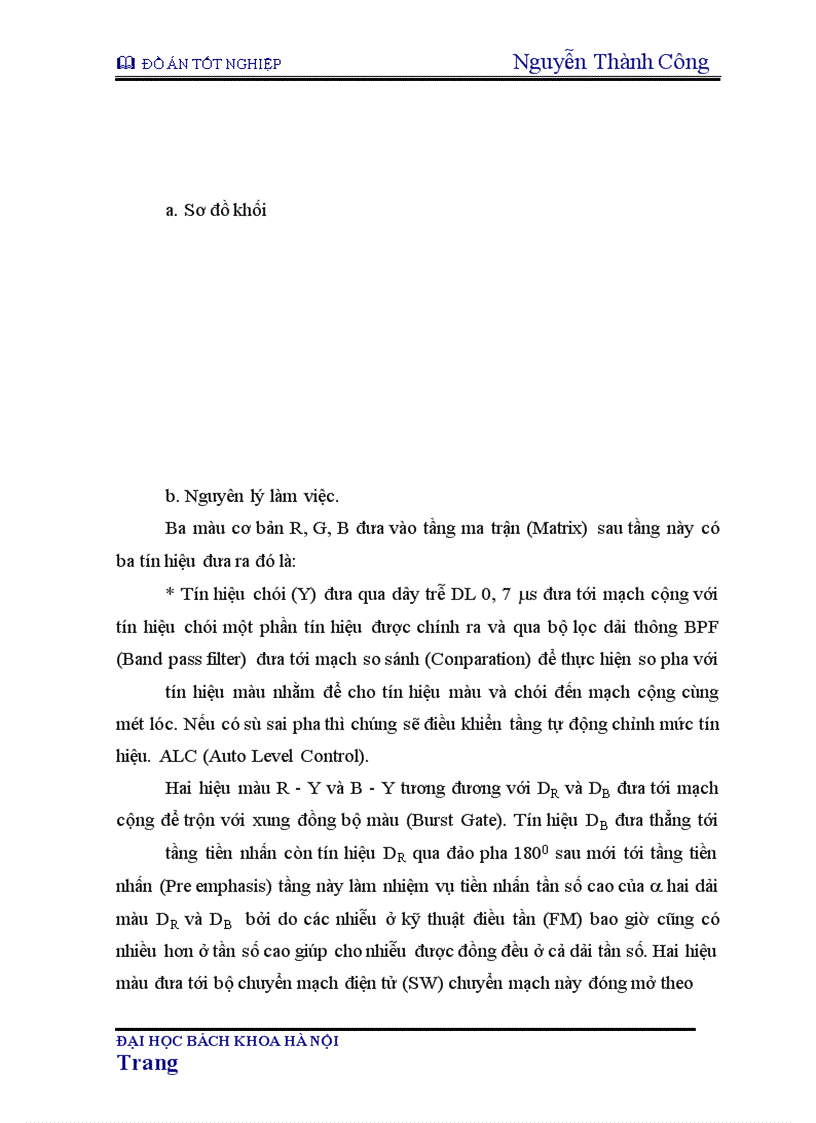 image for page Nguyên lý máy thu hình màu JVC model 1490M