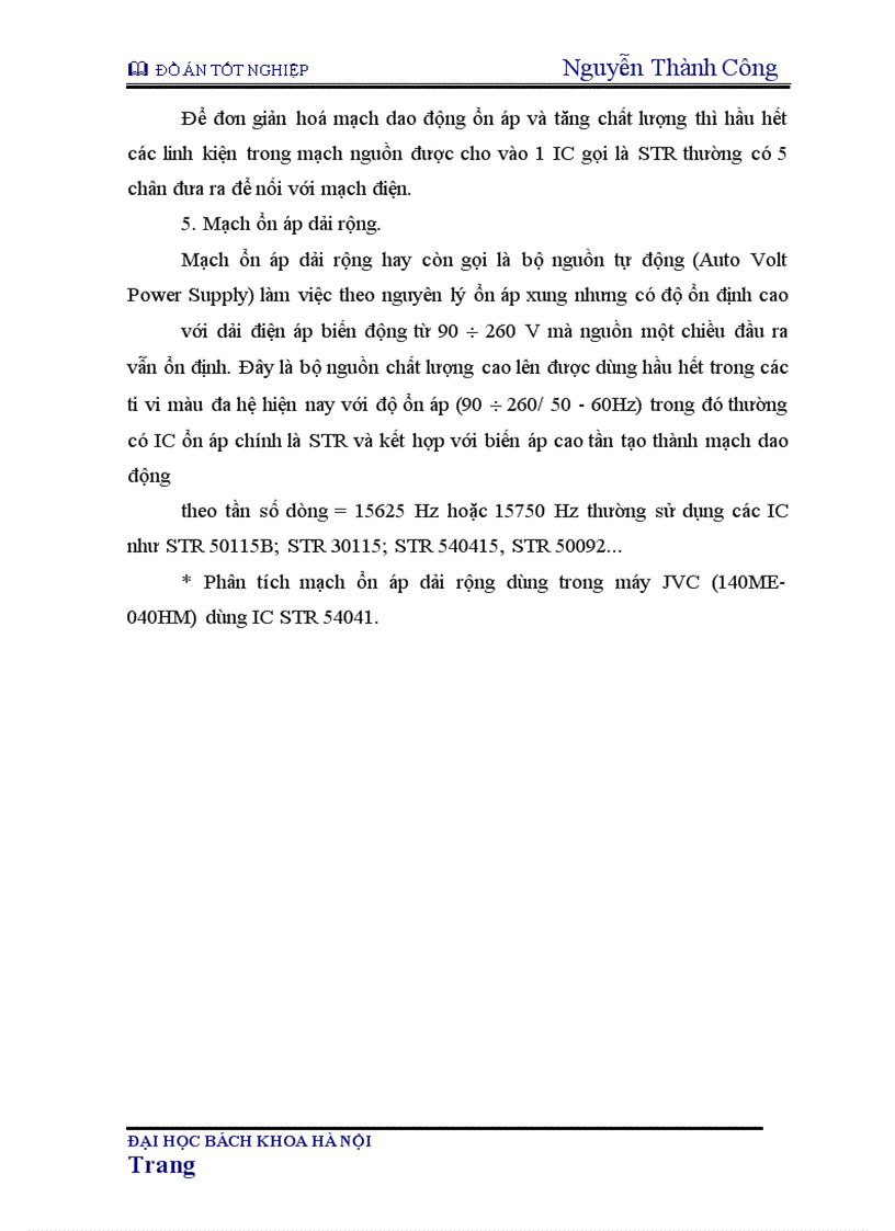 image for page Nguyên lý máy thu hình màu JVC model 1490M