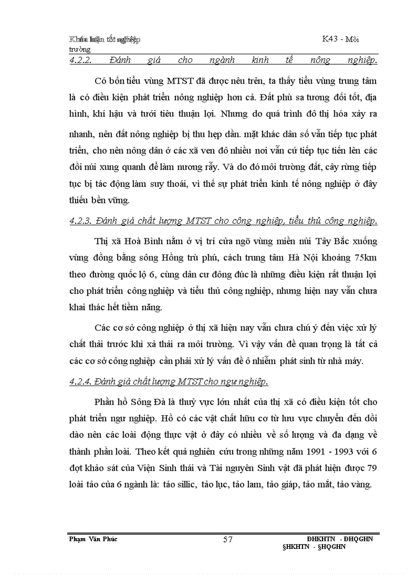 image for page Thành lập bản đồ môi trường sinh thái thị xã Hoà Bình