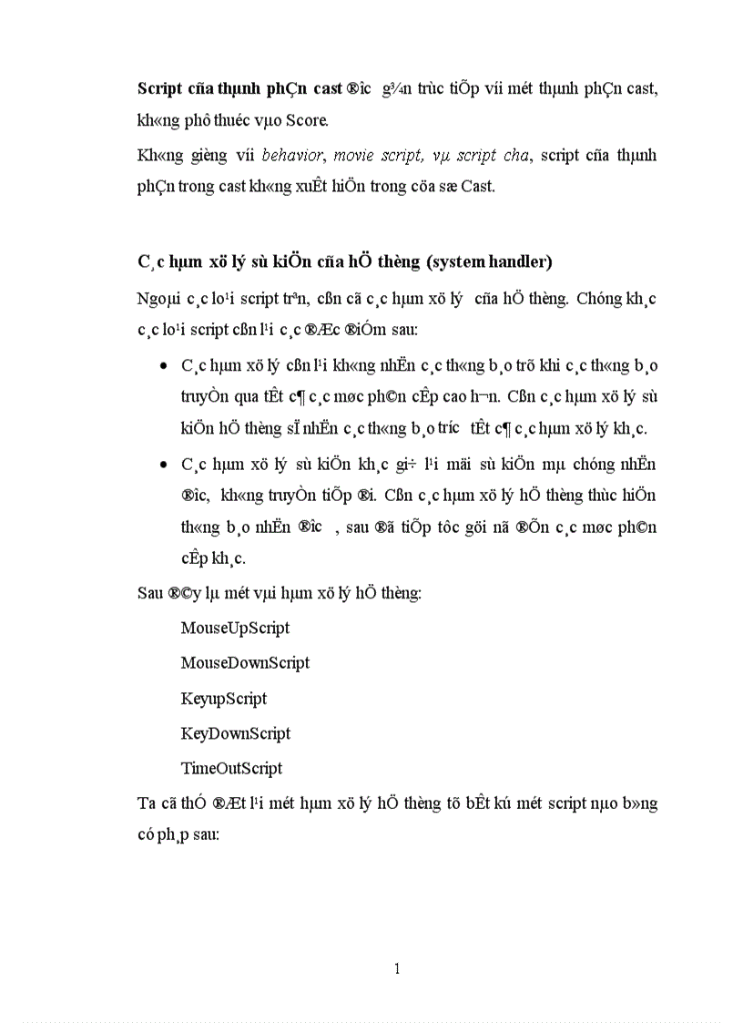 image for page Chương trình Macromedia Director