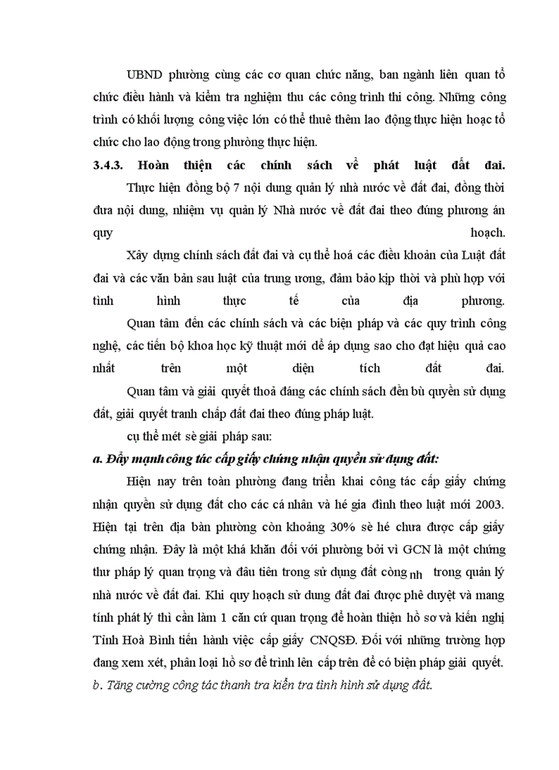 image for page Lập phương án quy hoạch sử dụng đất phường Tân Hoà, thị xã Hoà Bình, Tỉnh Hoà Bình.