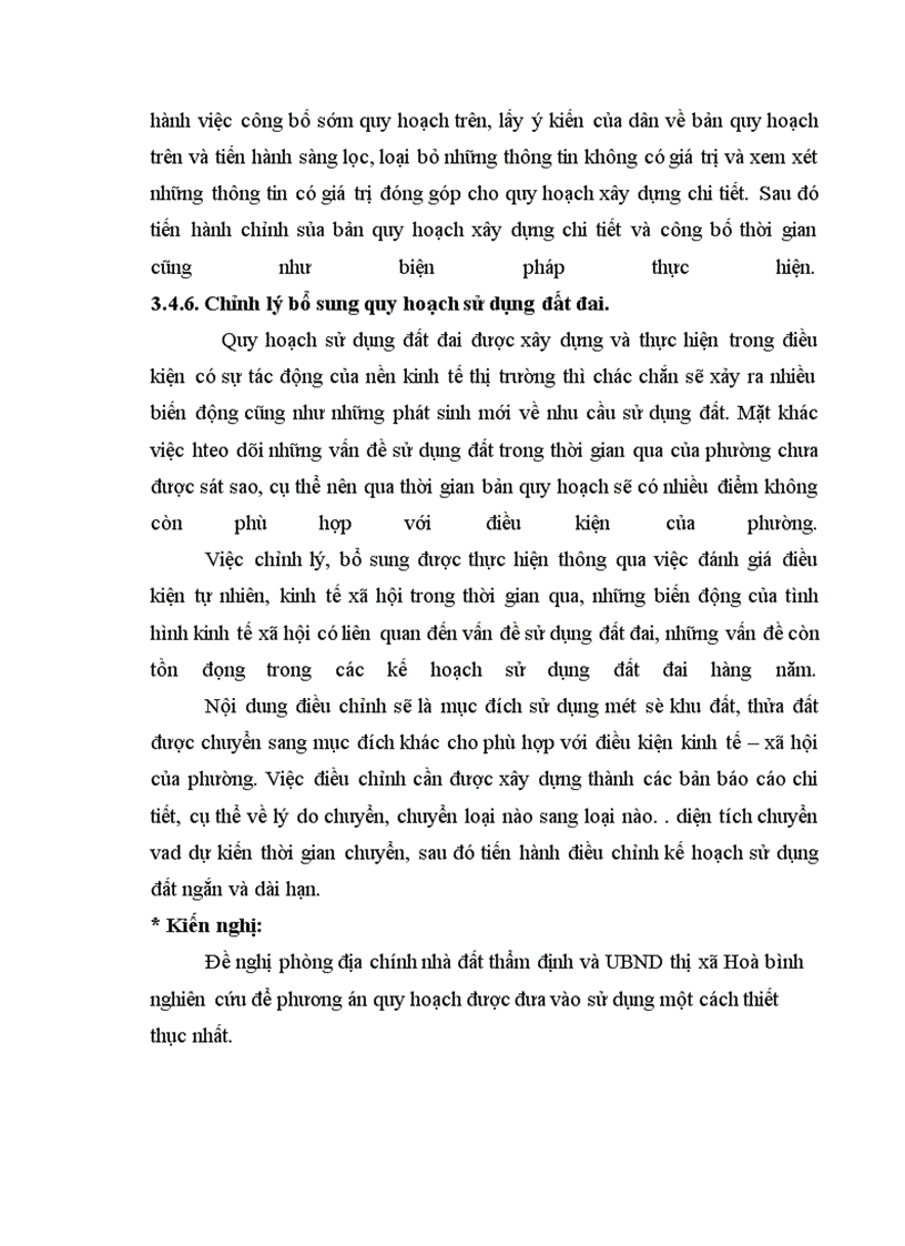 image for page Lập phương án quy hoạch sử dụng đất phường Tân Hoà, thị xã Hoà Bình, Tỉnh Hoà Bình.