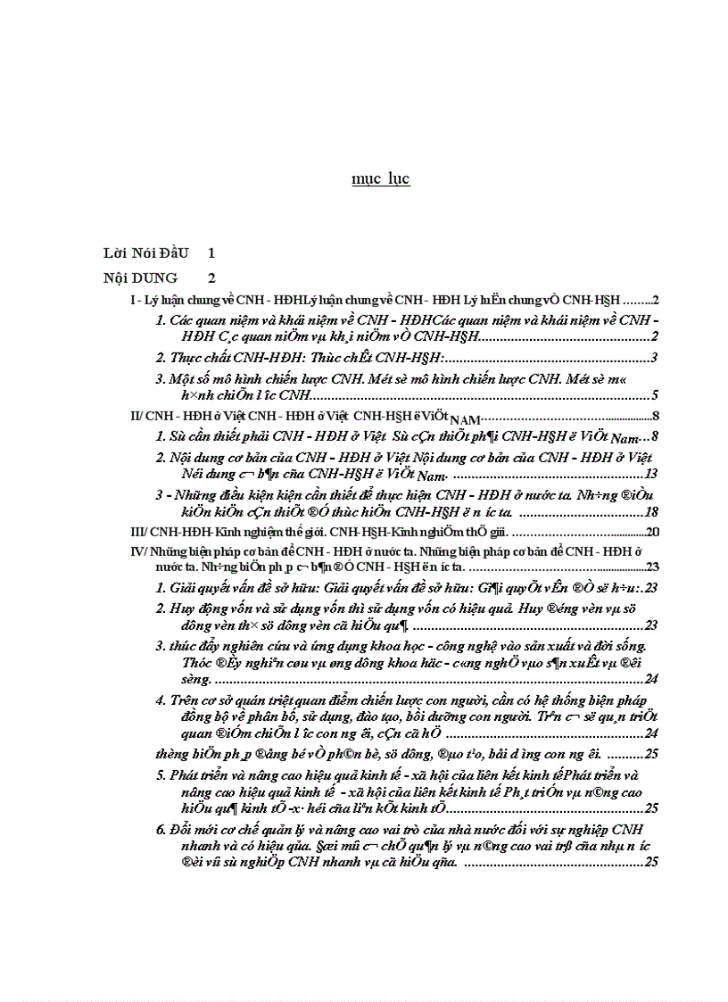 image for page Những vấn đề cơ bản của công nghiệp hóa- hiện đại hóa ở nước ta từ trước tới nay