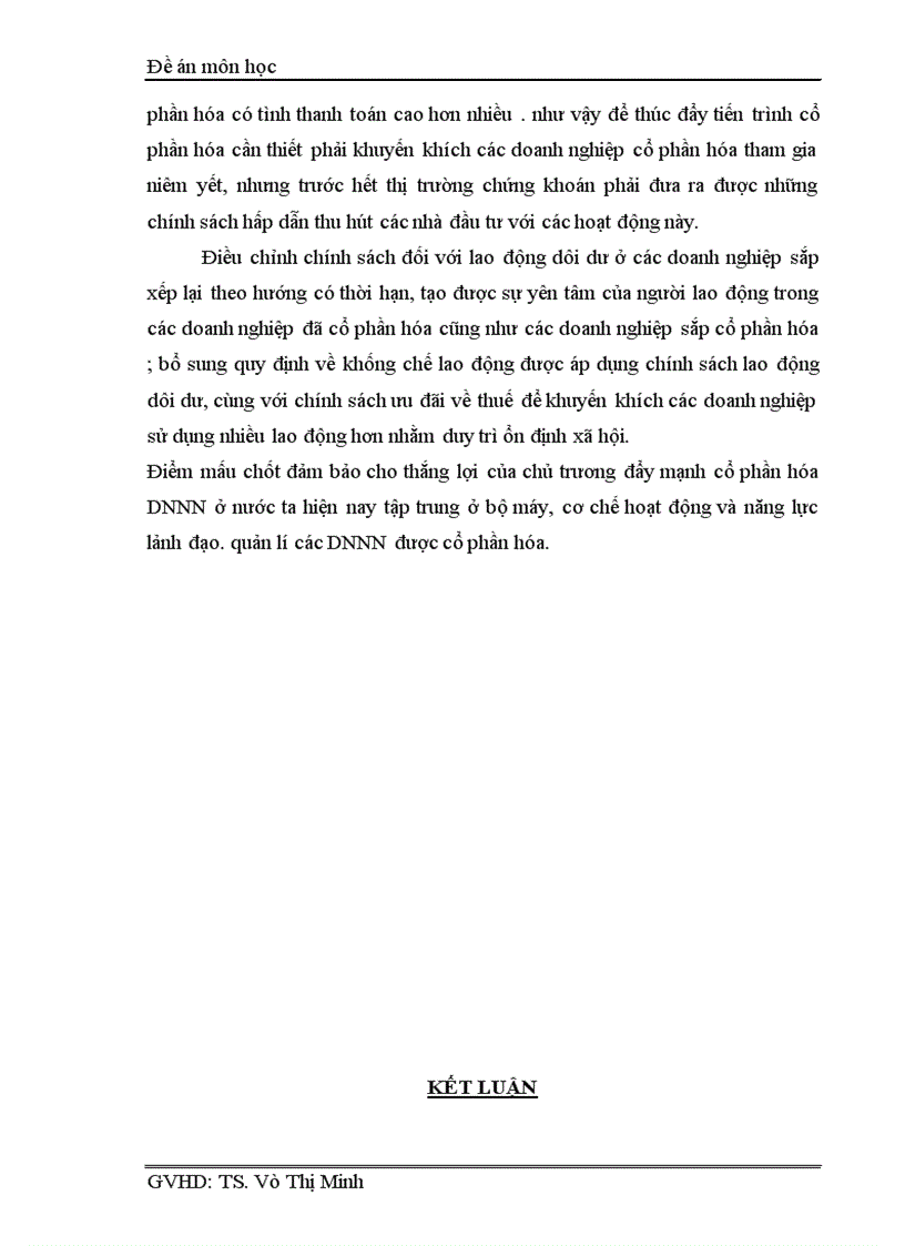 image for page Cổ phần hóa DNNN