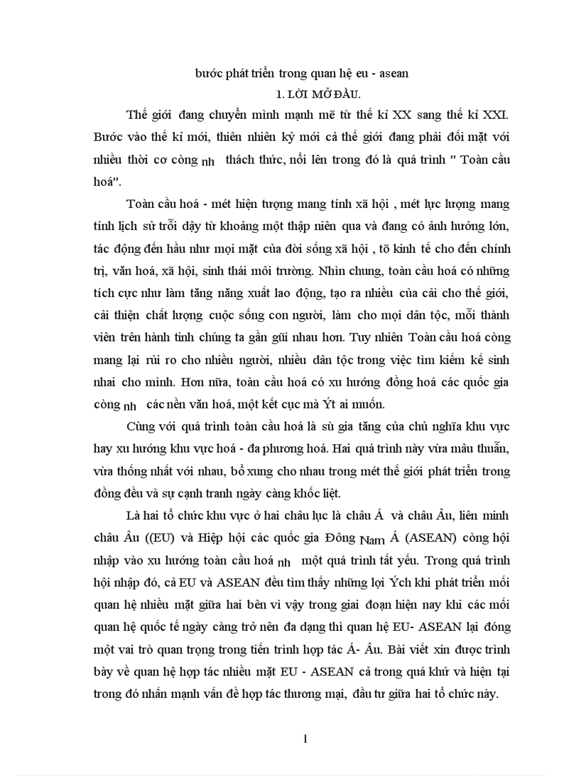 image for page Quan hệ hợp tác EU -ASEAN