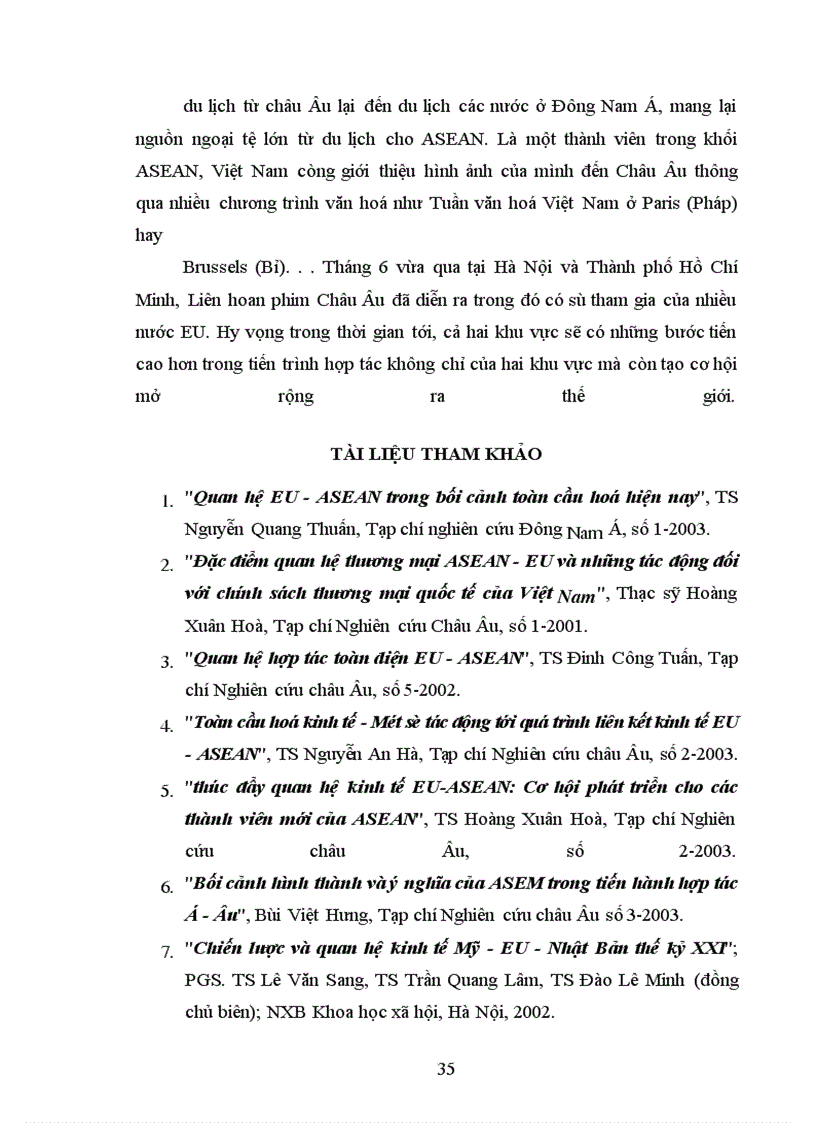 image for page Quan hệ hợp tác EU -ASEAN