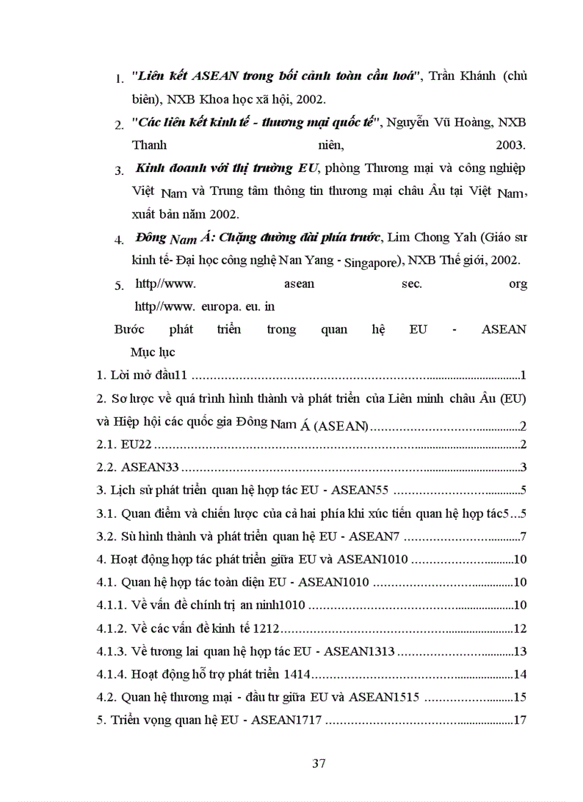 image for page Quan hệ hợp tác EU -ASEAN