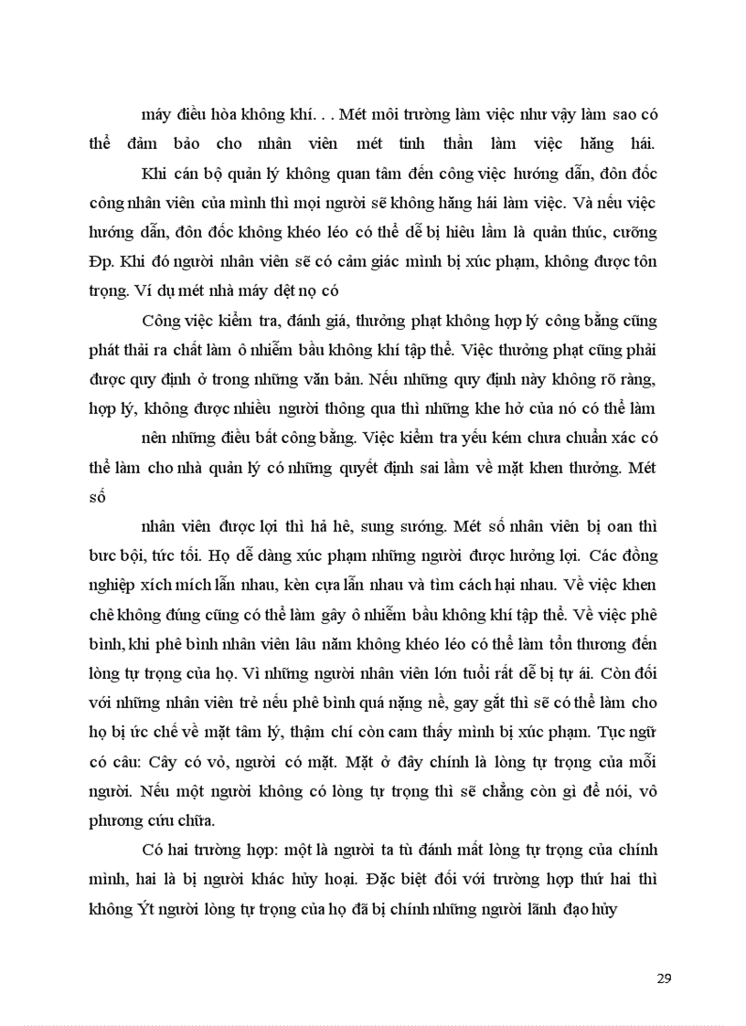 image for page Tác động làm ô nhiễm bầu không khí tập thể của điều phối hoạt động của doanh nghiệp yếu kém
