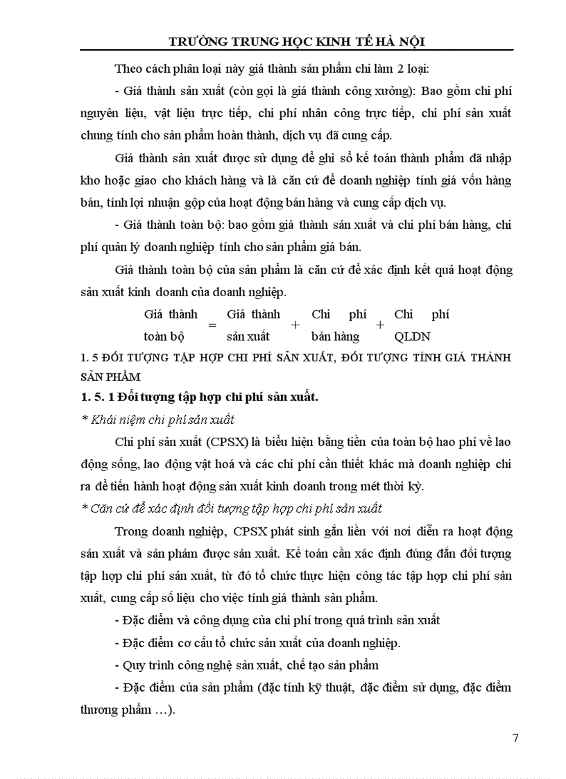 image for page Kế toán chi phí sản xuất và tính giá thành sản phẩm ở Xí nghiệp Cơ khí 79 - Nhà máy Cơ khí chính xác 11 - Tổng cục Công nghiệp Quốc phòng - Bộ Quốc phòng