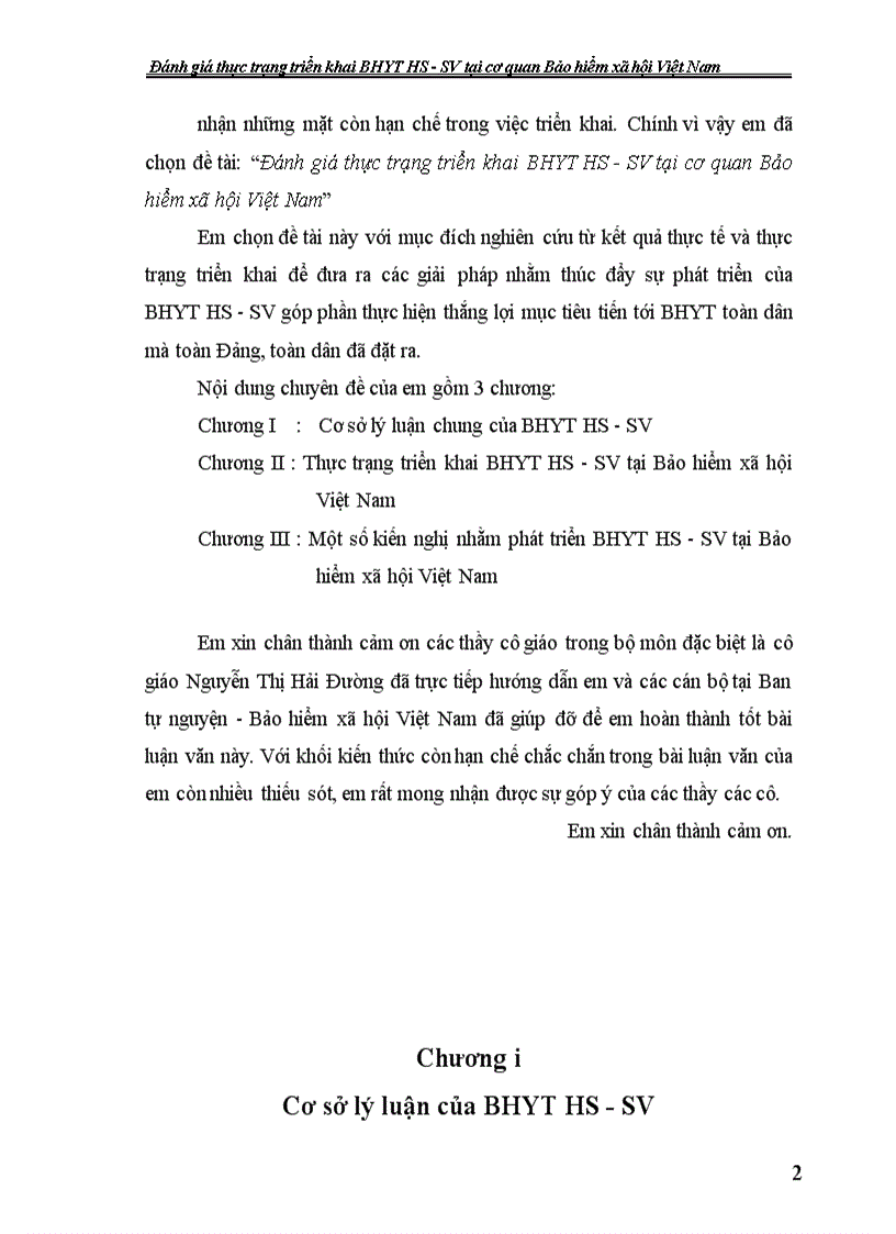 image for page Đánh giá thực trạng triển khai bảo hiểm y tế học sinh - sinh viên tại cơ quan Bảo hiểm xã hội Việt Nam