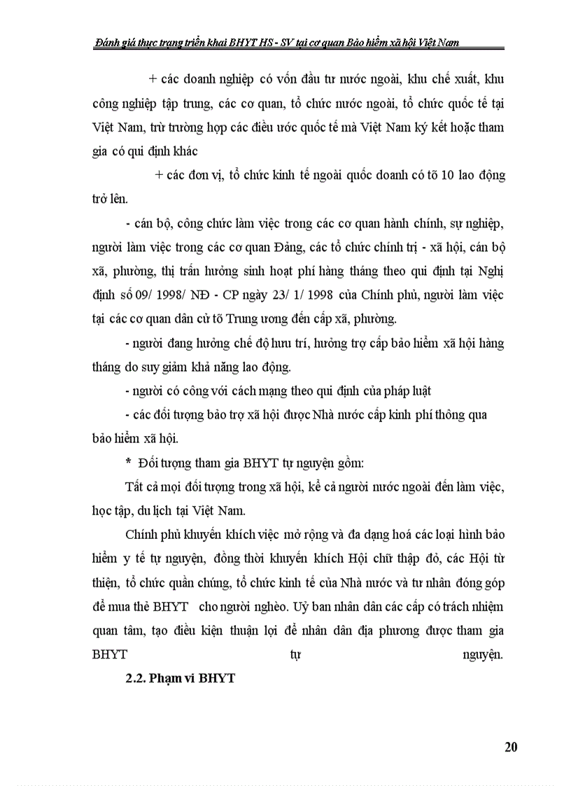 image for page Đánh giá thực trạng triển khai bảo hiểm y tế học sinh - sinh viên tại cơ quan Bảo hiểm xã hội Việt Nam