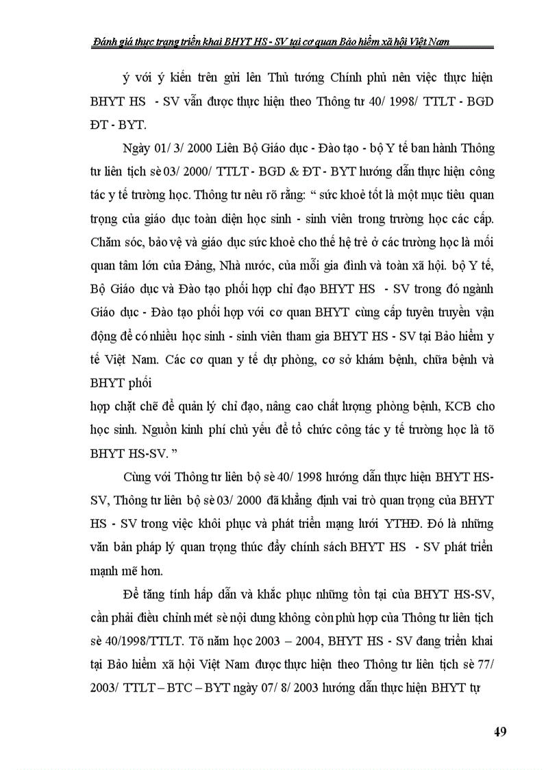 image for page Đánh giá thực trạng triển khai bảo hiểm y tế học sinh - sinh viên tại cơ quan Bảo hiểm xã hội Việt Nam