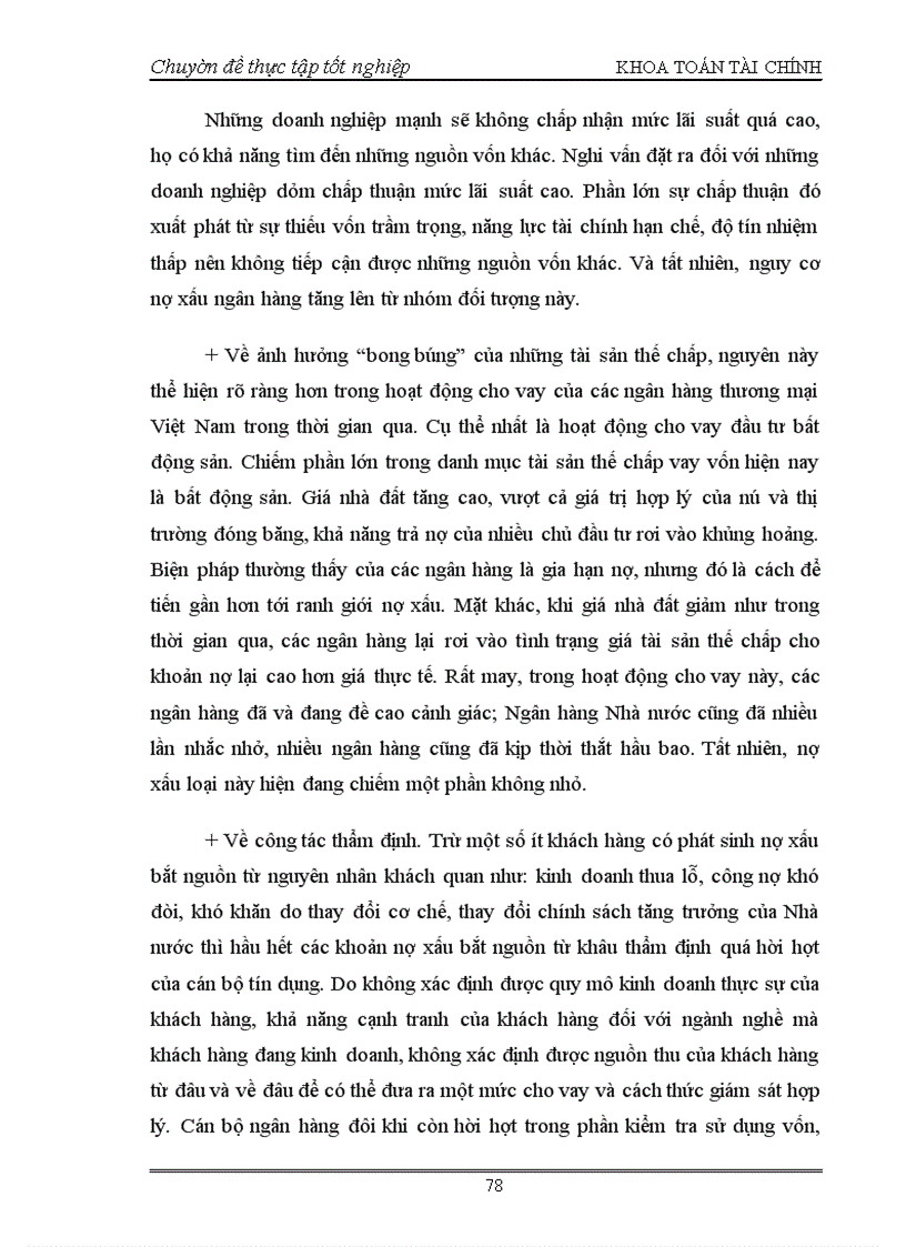 image for page Phân tích nợ xấu, để giảm thiểu rủi ro trong tín dụng của Ngân Hàng