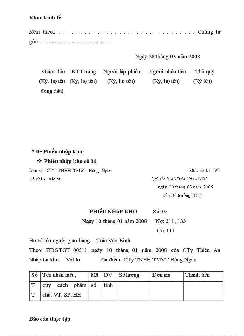image for page Hạch toán nghiệp vụ kế toán tại công ty TNHH TMVT Hùng Ngân