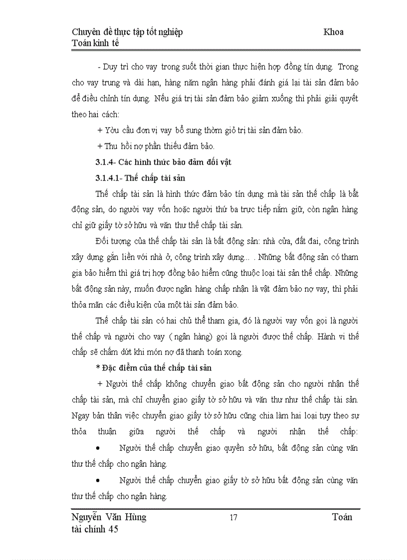 image for page Phân tích và đánh giá rủi ro trong hoạt động cho vay ở Ngân hàng VIB với tài sản cầm cố là cổ phiếu.