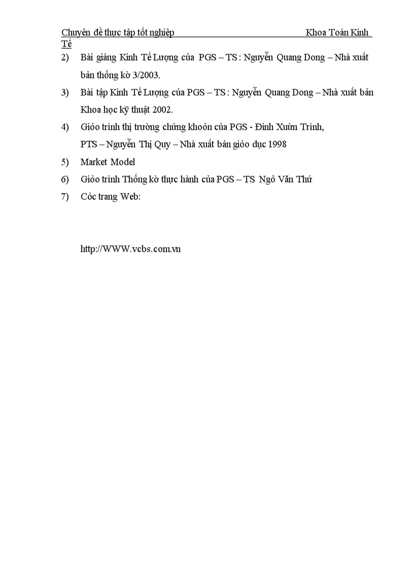 image for page Sử dụng các mô hình kinh tế lượng để phân tích và định giá cổ phiếu trên thị trường chứng khoán việt nam