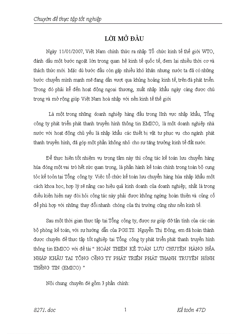 image for page Hoàn thiện kế toán lưu chuyền hàng hóa nhập khẩu tại tổng công ty phát triển phát thanh truyền hình thông tin (EMICO)