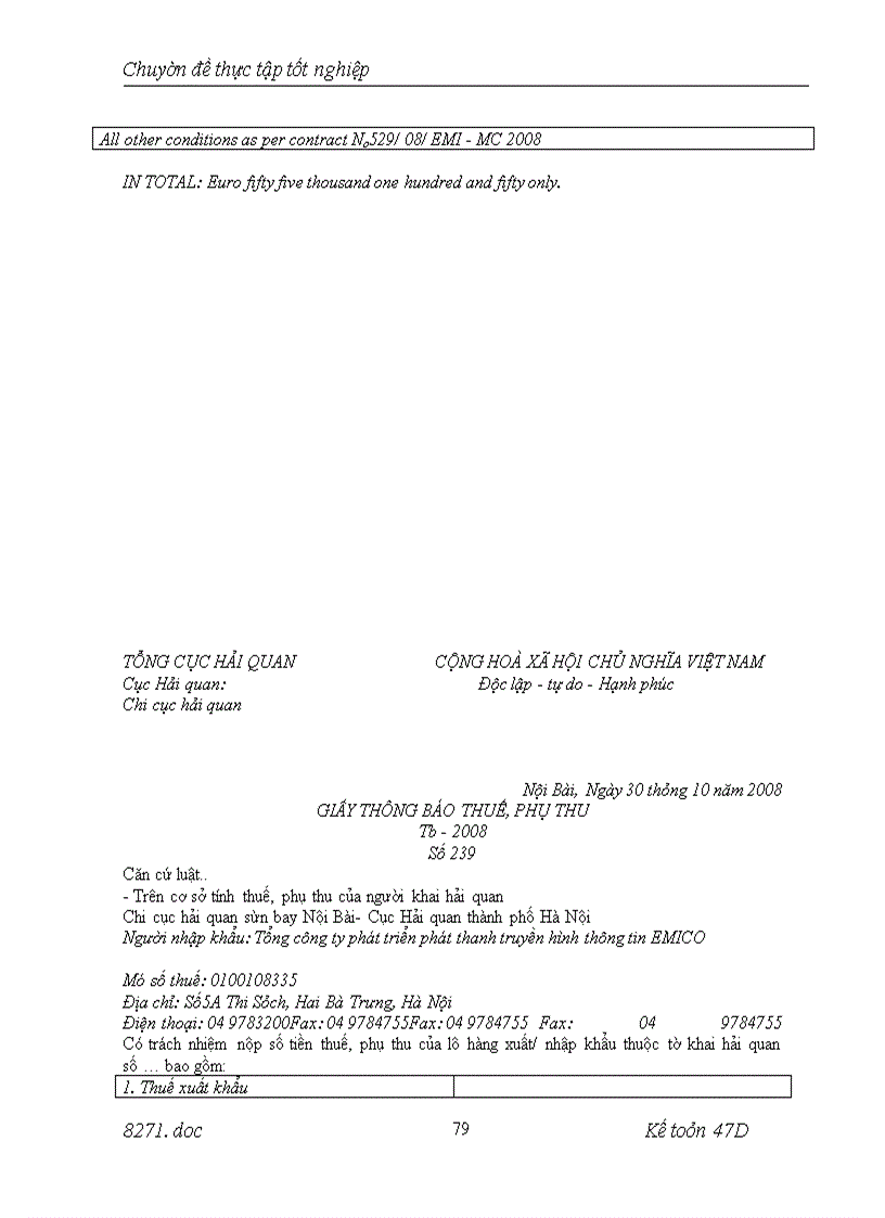 image for page Hoàn thiện kế toán lưu chuyền hàng hóa nhập khẩu tại tổng công ty phát triển phát thanh truyền hình thông tin (EMICO)
