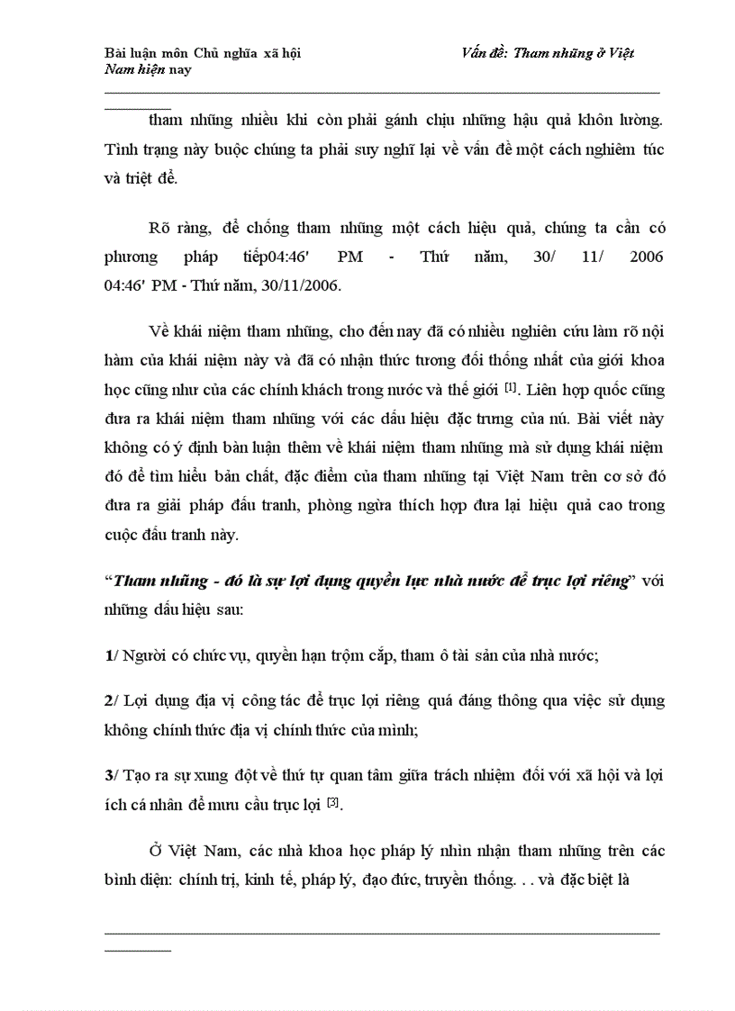 image for page Tham nhũng ở Việt Nam hiện nay