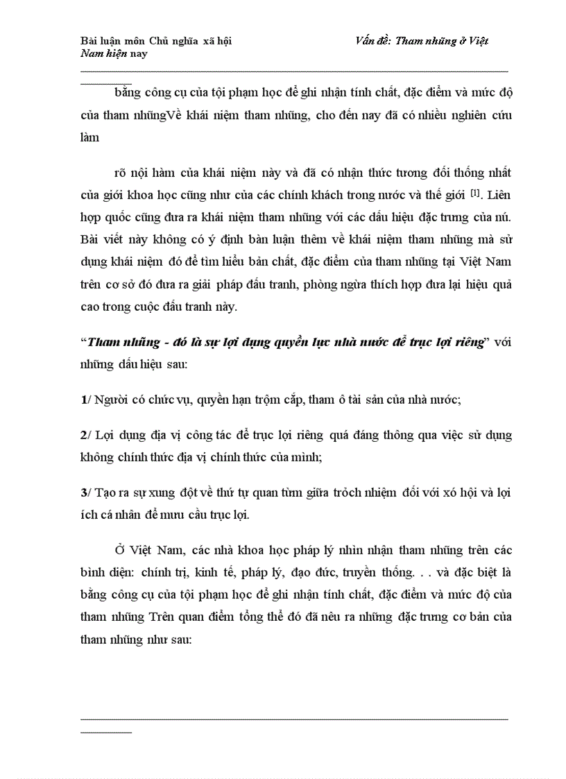 image for page Tham nhũng ở Việt Nam hiện nay