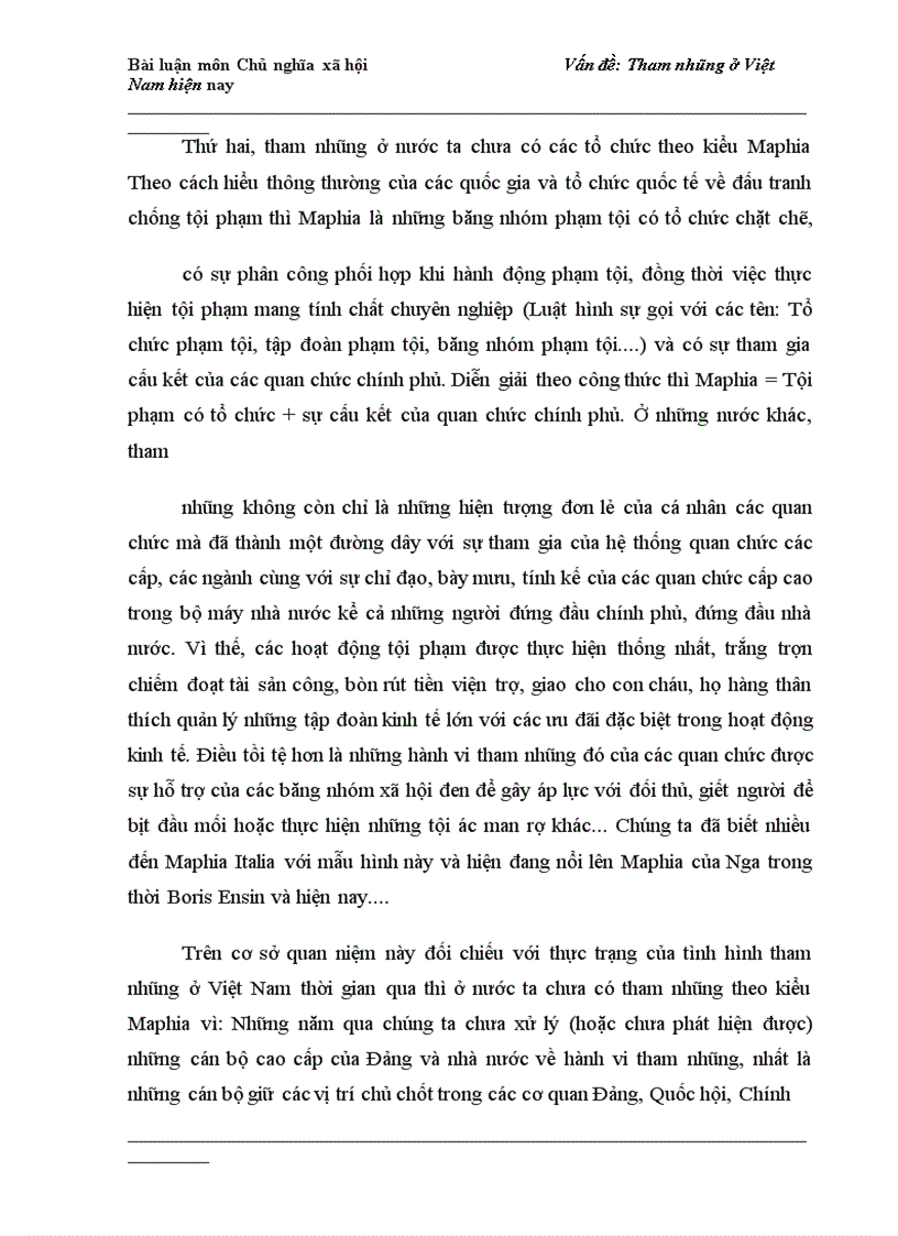 image for page Tham nhũng ở Việt Nam hiện nay