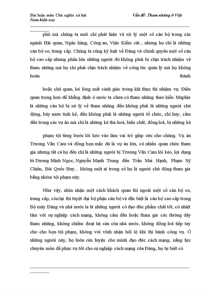 image for page Tham nhũng ở Việt Nam hiện nay