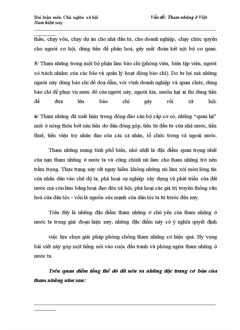 image for page Tham nhũng ở Việt Nam hiện nay