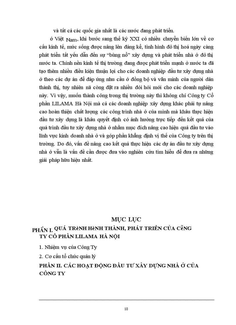 image for page Báo cáo tổng hợp: Thực hiện các dự án đầu tư xây dựng nhà ở tại công ty cổ phần lilama hà nội