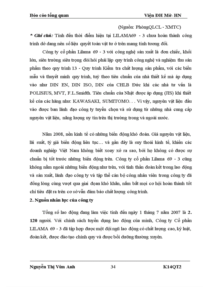 image for page Báo cáo thực tập tại công ty cổ phần Lilama 69-3
