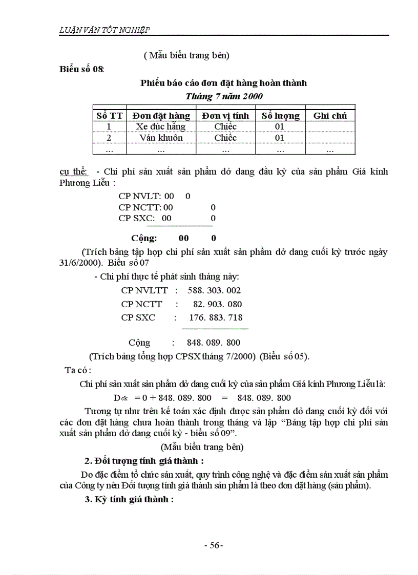 image for page Tổ chức kế toán tập hợp chi phí sản xuất và tính giá thành sản phẩm tại Công ty cơ khí và xây dựng Thăng Long