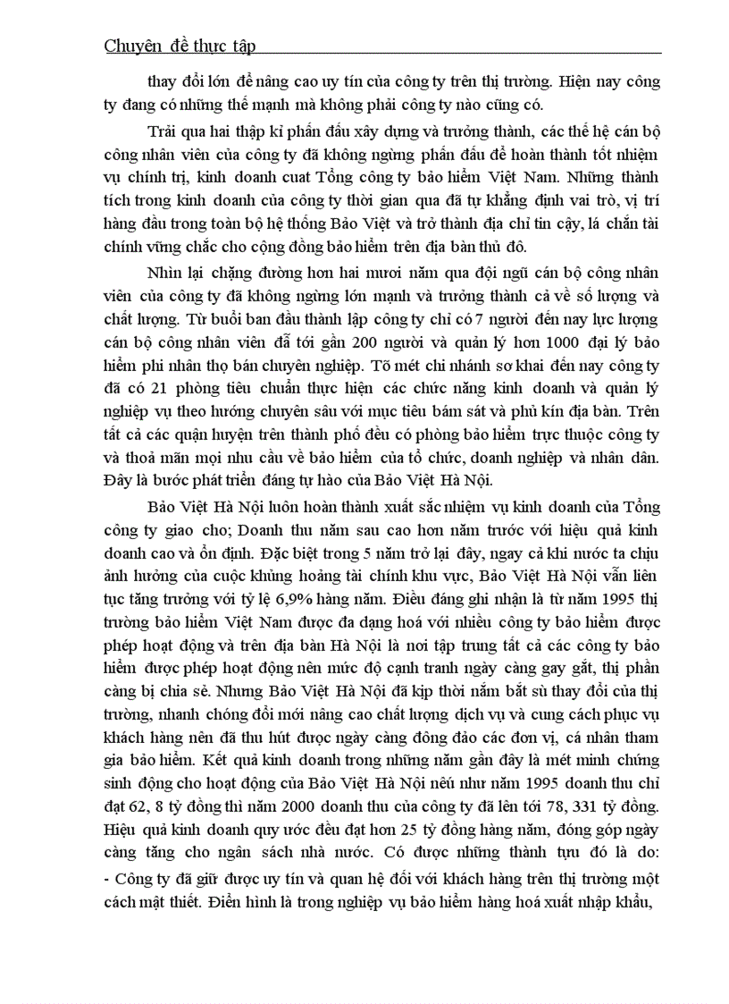 image for page Một số vấn đề về công tác Marketing ở công ty Bảo hiểm Hà nội