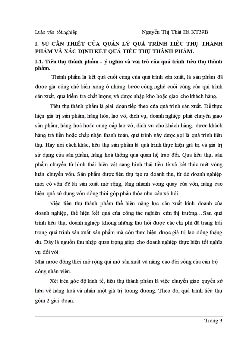 image for page Hoàn thiện hạch toán tiêu thụ thành phẩm và xác định kết quả tiêu thụ thành phẩm tại Công ty Dệt - May Hà Nội