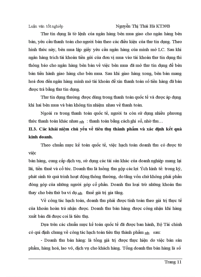 image for page Hoàn thiện hạch toán tiêu thụ thành phẩm và xác định kết quả tiêu thụ thành phẩm tại Công ty Dệt - May Hà Nội