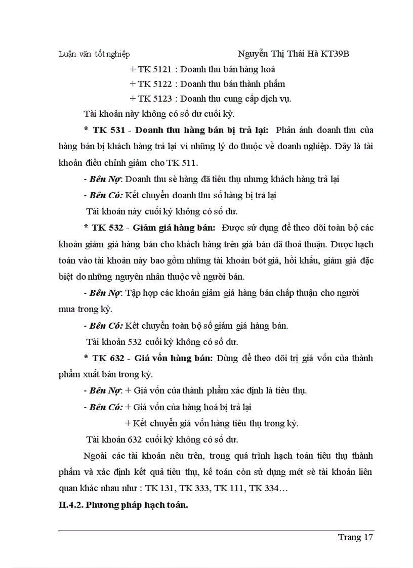 image for page Hoàn thiện hạch toán tiêu thụ thành phẩm và xác định kết quả tiêu thụ thành phẩm tại Công ty Dệt - May Hà Nội