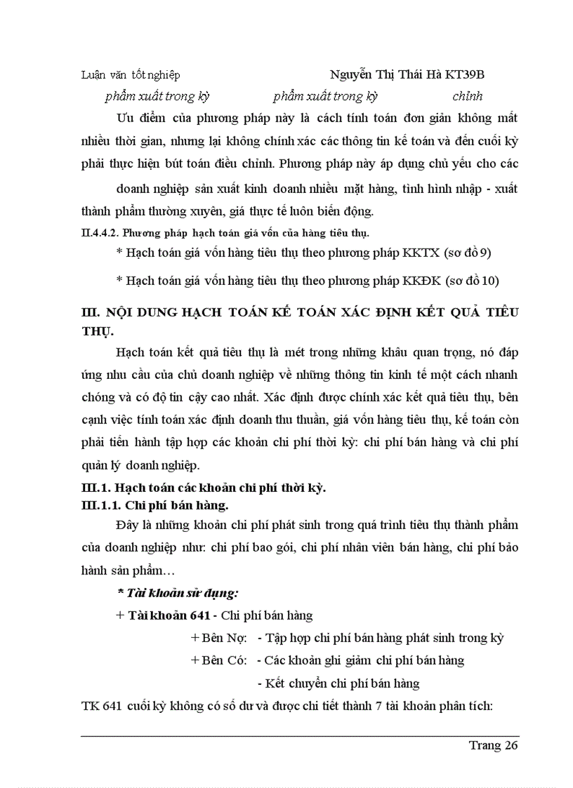 image for page Hoàn thiện hạch toán tiêu thụ thành phẩm và xác định kết quả tiêu thụ thành phẩm tại Công ty Dệt - May Hà Nội