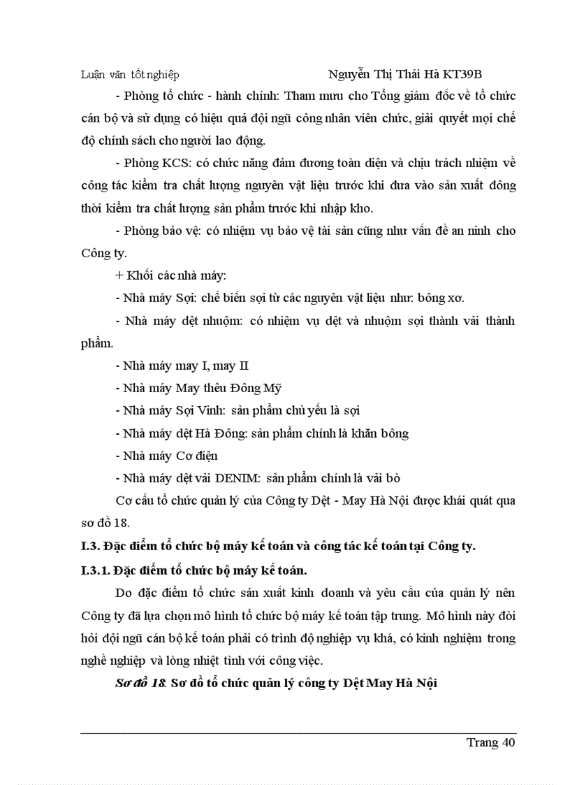 image for page Hoàn thiện hạch toán tiêu thụ thành phẩm và xác định kết quả tiêu thụ thành phẩm tại Công ty Dệt - May Hà Nội