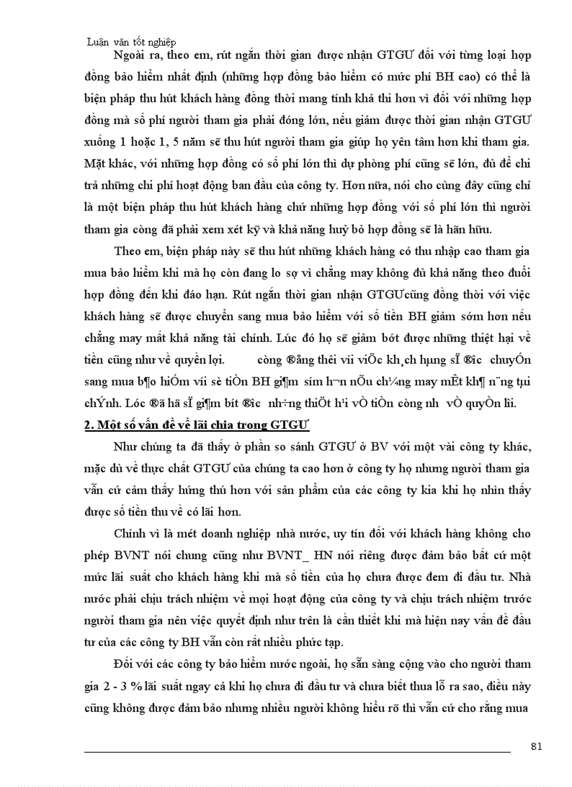 image for page Bàn về vấn đề giá trị giải ước và Số tiền bảo hiểm giảm tại công ty BVNT Hà nội