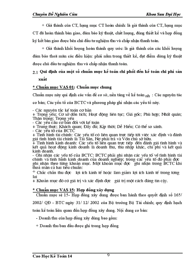 image for page Hoàn thiện kế toán tập hợp chi phí sản xuất và tính giá thành sản phẩm xây lắp tại Công ty cổ phần đầu tư và xây dựng Hồng Hà