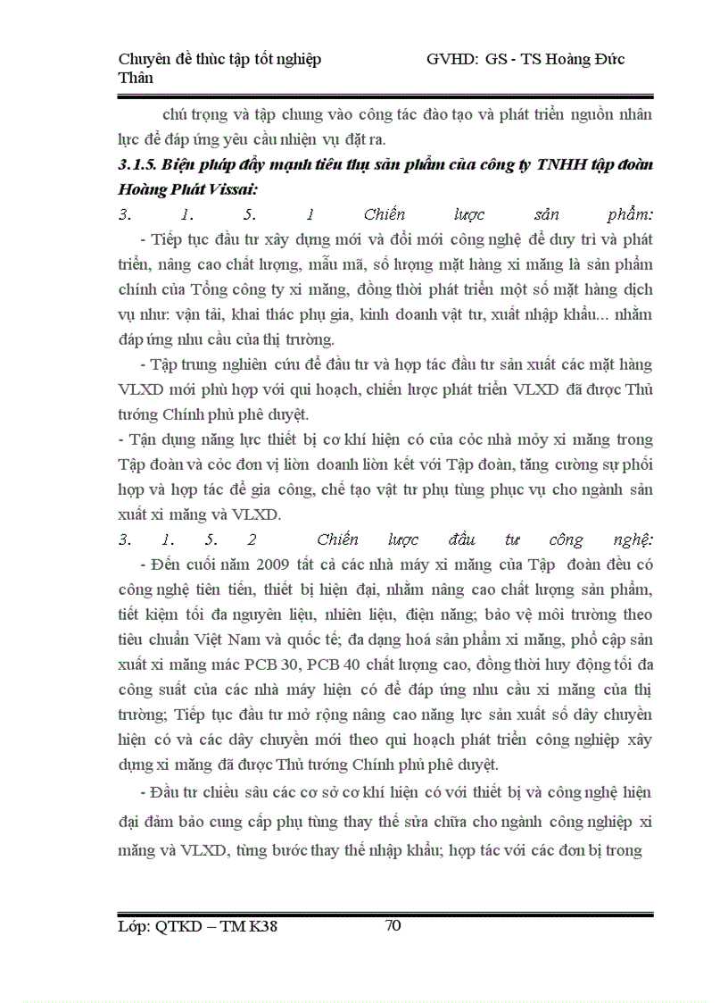 image for page Đẩy mạnh tiêu thụ sản phẩm của Công ty TNHH tập đòan Hoàng Phát Vissai