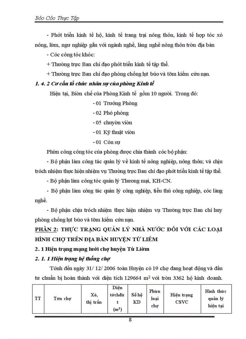 image for page Báo Cáo Thực Tập Tốt Nghiệp: quản lý Nhà nước đối với các loại hình chợ trên địa bàn huyện Từ Liêm