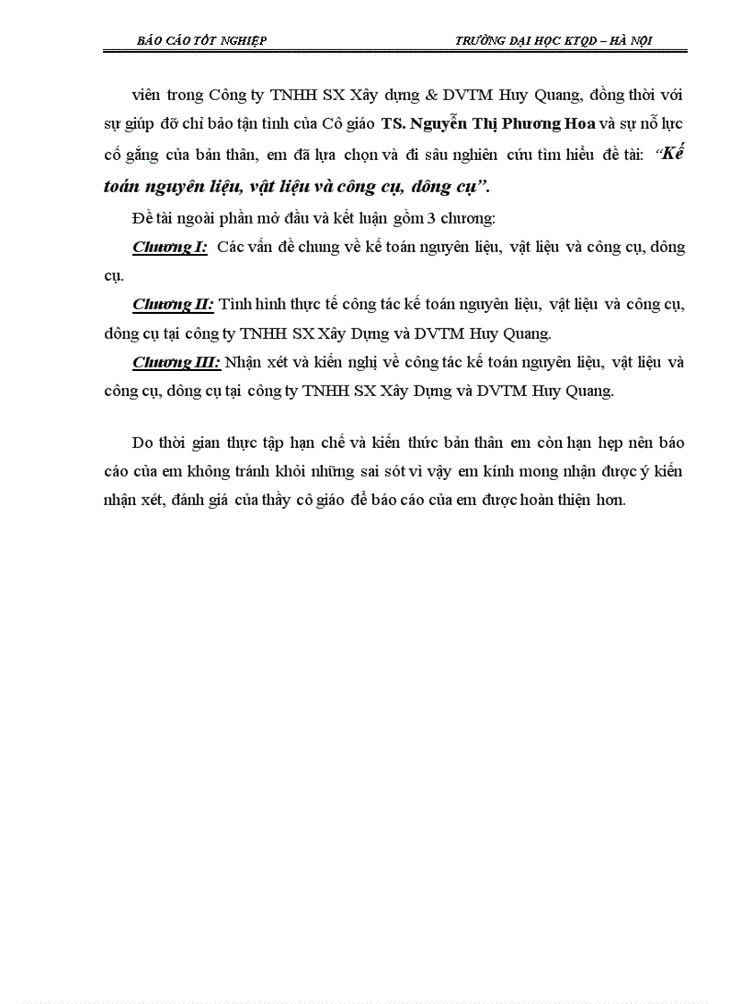 image for page Kế toán nguyên liệu, vật liệu và công cụ, dụng cụ tại Công ty TNHH TM & SX Bao Bì Sông Lam