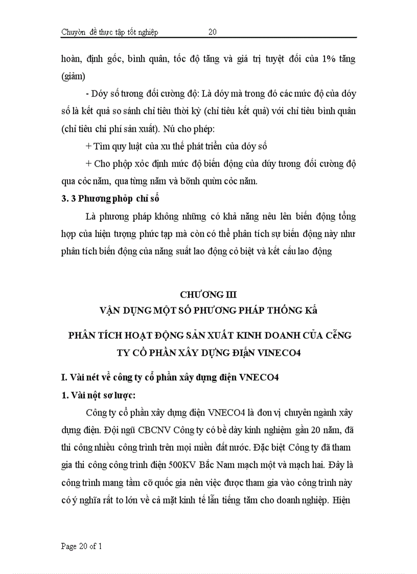 image for page Một số vấn đề chung về hoạt động sản xuất kinh doanh của công ty cp xây dựng điện vneco4