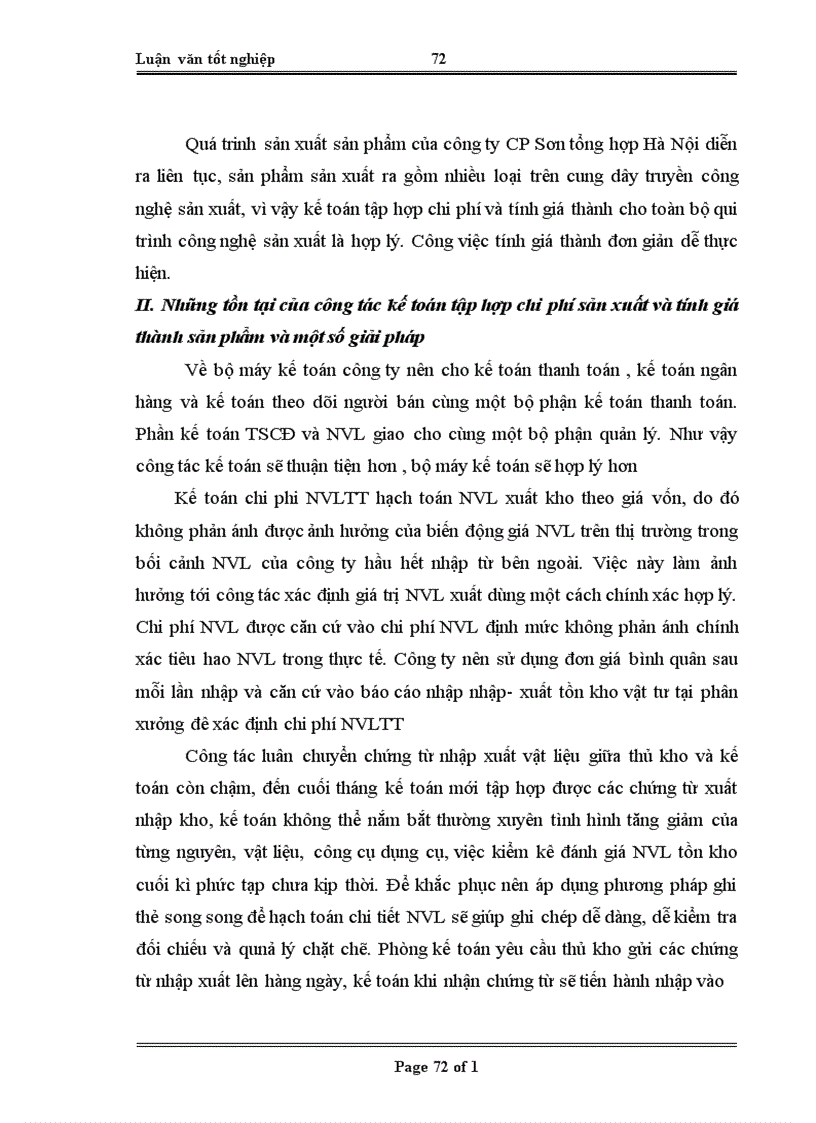 image for page Hoàn thiện kế toán chi phí sản xuất và giá thành sản phẩm tại công ty cổ phẩn Sơn tổng hợp Hà Nội