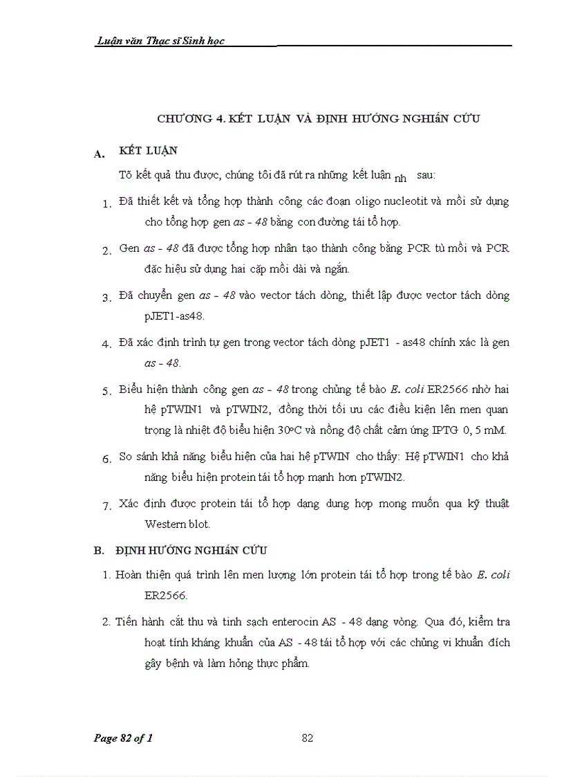 image for page Tổng hợp và biểu hiện gen mã hóa cho enterocin AS-48 của vi khuẩn Enterococcus faecium trong tế bào Escherichia coli ER2566